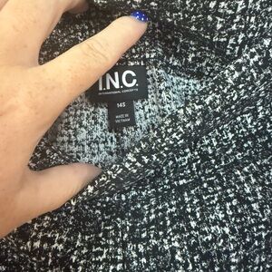 INC Black and White Pants